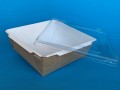 Контейнер бумажный Crystal Box 1200мл с прозрачной крышкой