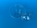 Креманка прозрачная 200мл PET d-78мм с купольной крышкой с/без отверстия